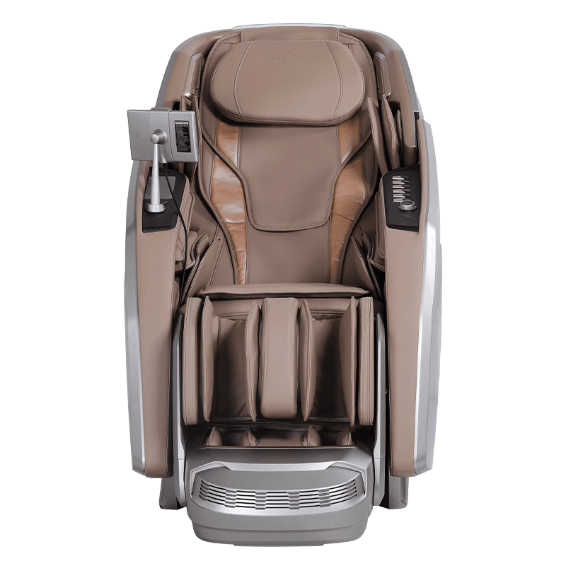 Z95 Elite massage chair, front view showing the seat and leg rests