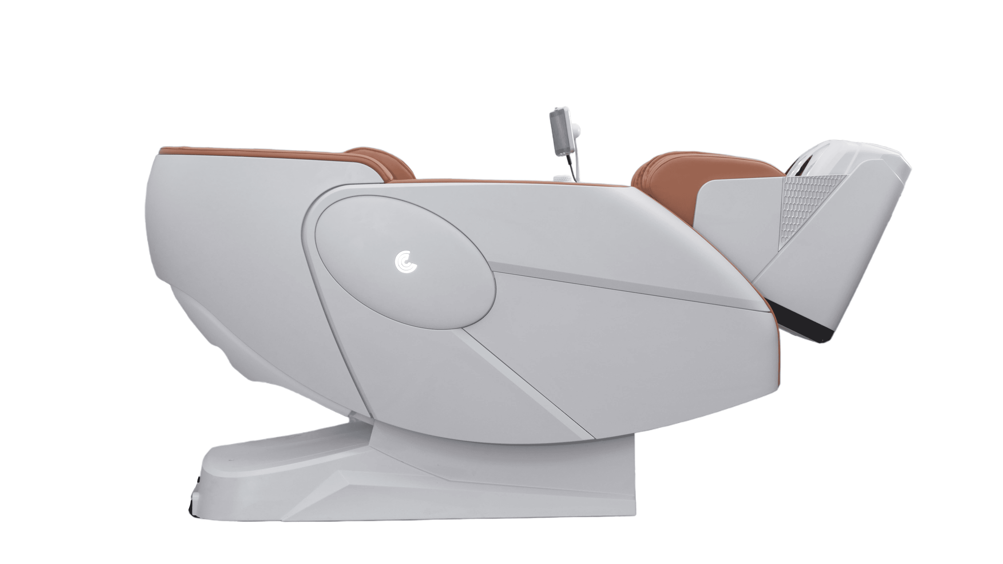 The NexGen Z91 Plus reclined into zero gravity, seen from the side